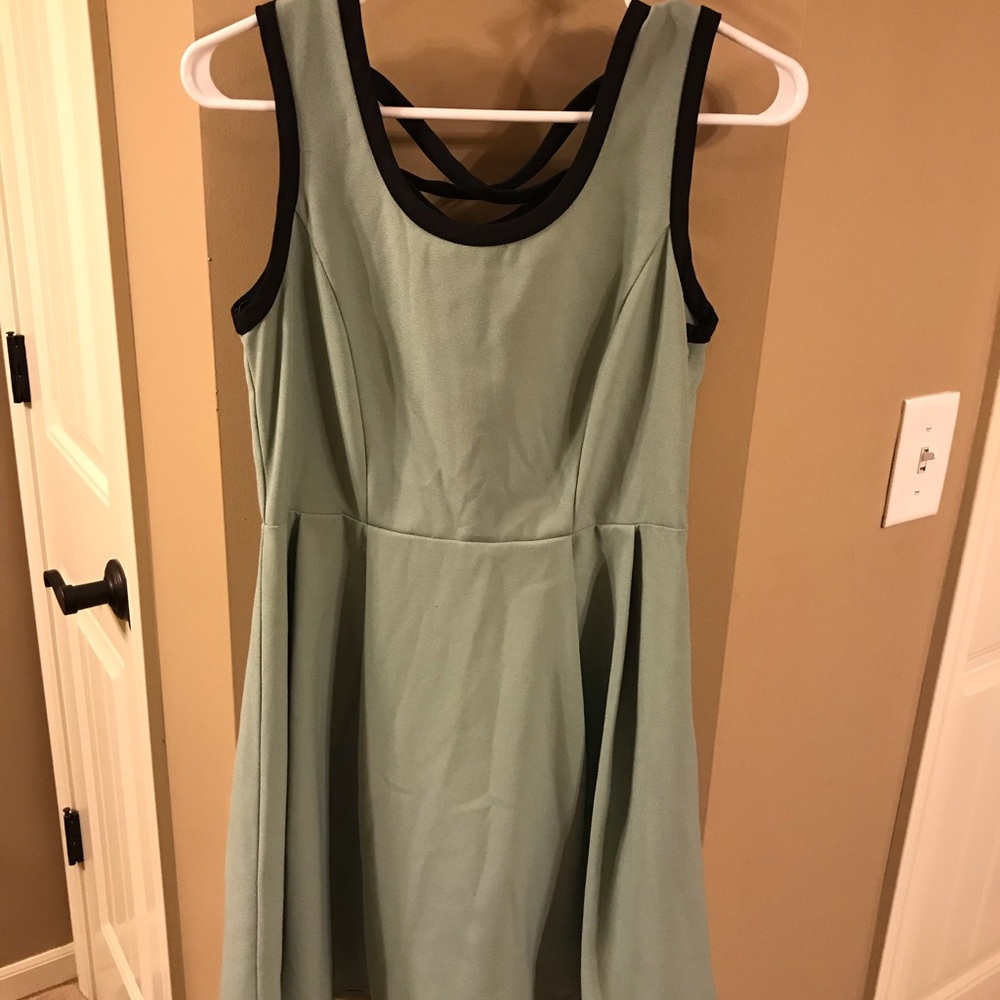 Lovely pale mint dress with corset like back